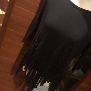 Fringe black top